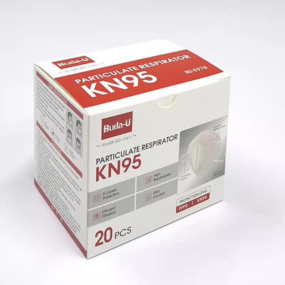 Ganchos que graban en relieve la máscara del respirador KN95 con eficacia de la filtración del 95%