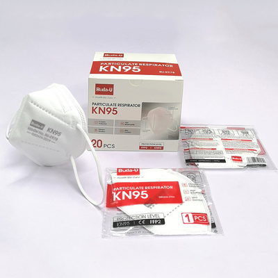 KN95 blanco cómodo que filtra la media máscara con el estándar GB2626-2019