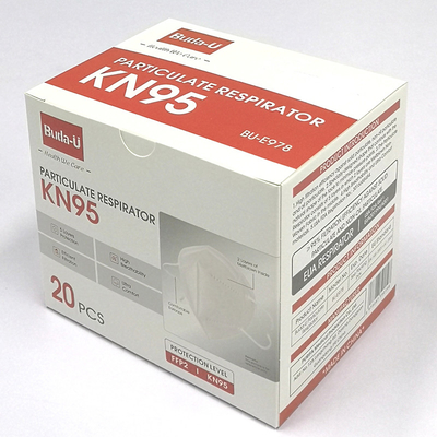 Eficacia KN95 de la filtración del 95% que dobla la media máscara para la prevención de COVID protectora