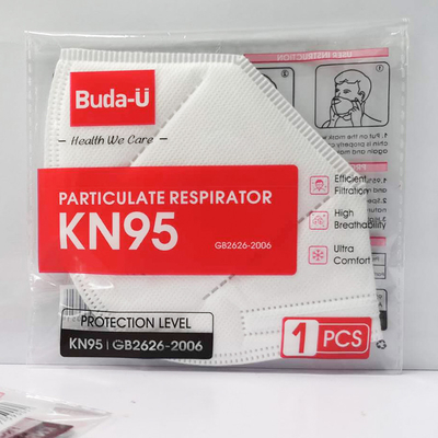 Máscara de partículas plegable del respirador kn95 con GB2626-2019 Buda-U estándar BU-E978