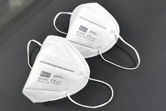 Respirador de la mascarilla de Buda-U FFP3, partículas FFP3 que filtran la media máscara con el tipo plegable de la certificación del CE, blanco