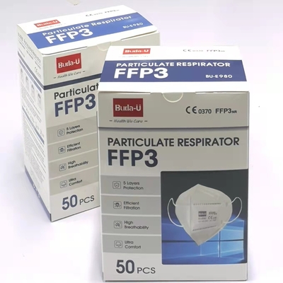 Mascarilla desechable FFP3 con nivel de protección Earloops 99%
