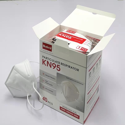 FDA EUA 5 respirador de partículas enumerado 40pcs de la capa KN95