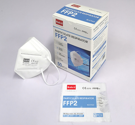 respirador de partículas disponible blanco 50pcs FFP2 para los hombres y las mujeres