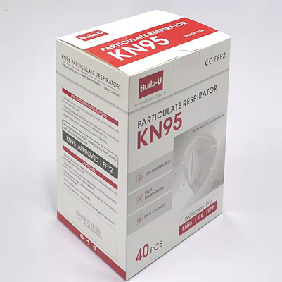 Total certificado blanco 5 capas de KN95 de la máscara de partículas del respirador para COVID 19