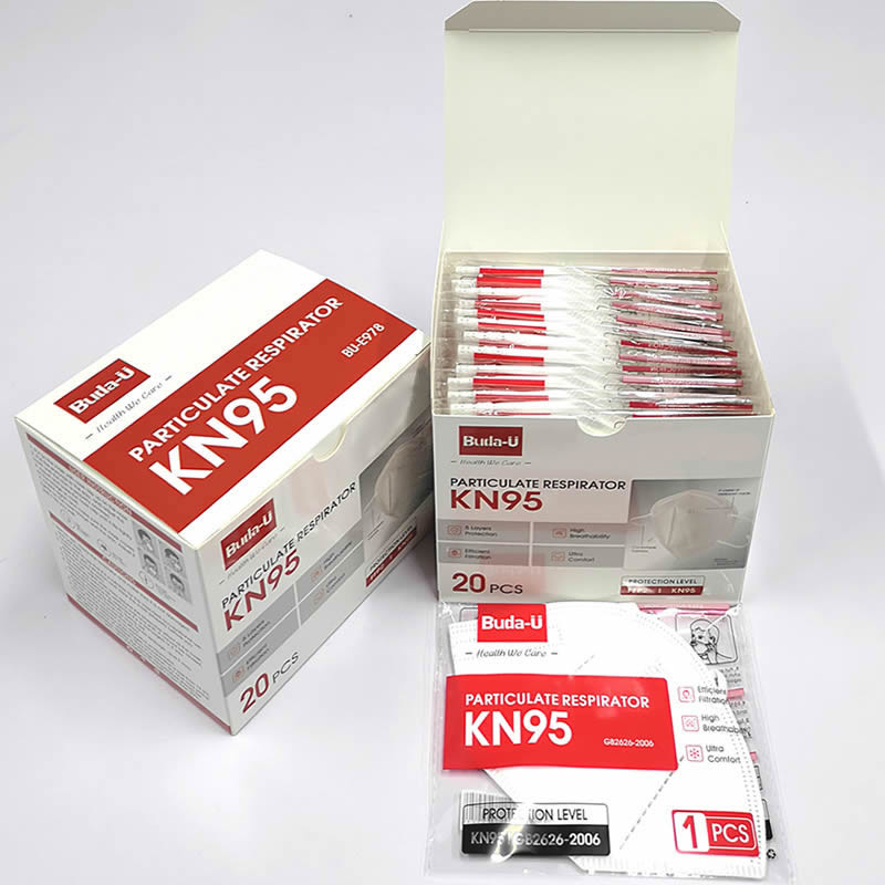 Respirador de partículas plegable KN95 para el nivel de la protección de Covid