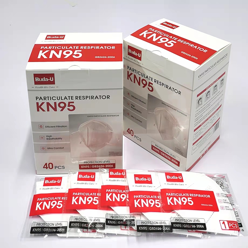 El alto índice de filtrado KN95 del respirador negro blanco de la mascarilla FDA enumeró