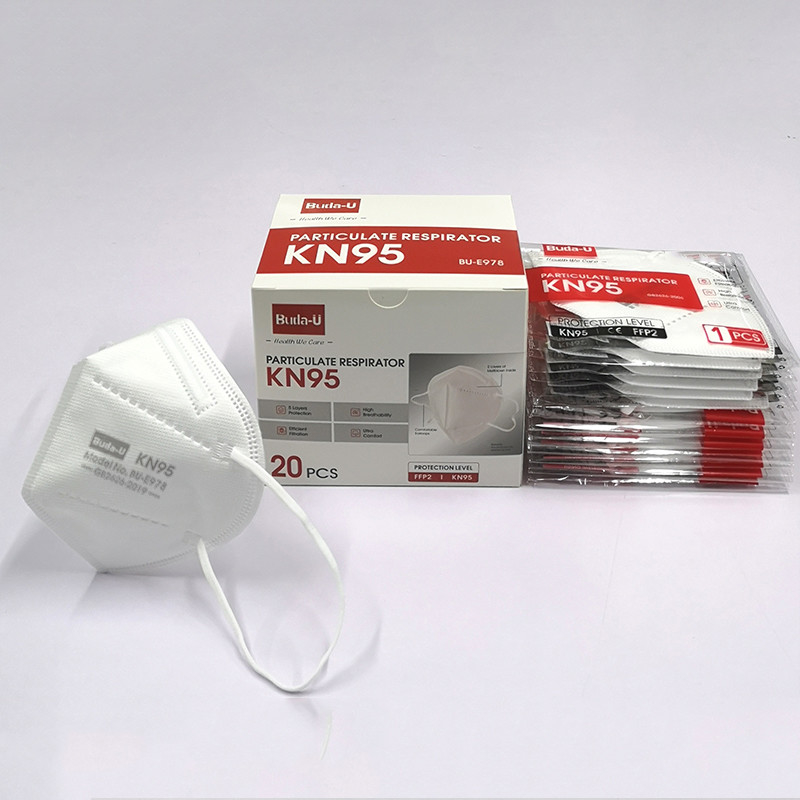 KN95 que filtra la media máscara, máscara no tejida del respirador KN95, modelo With del FDA EUA 2+2+1 capas