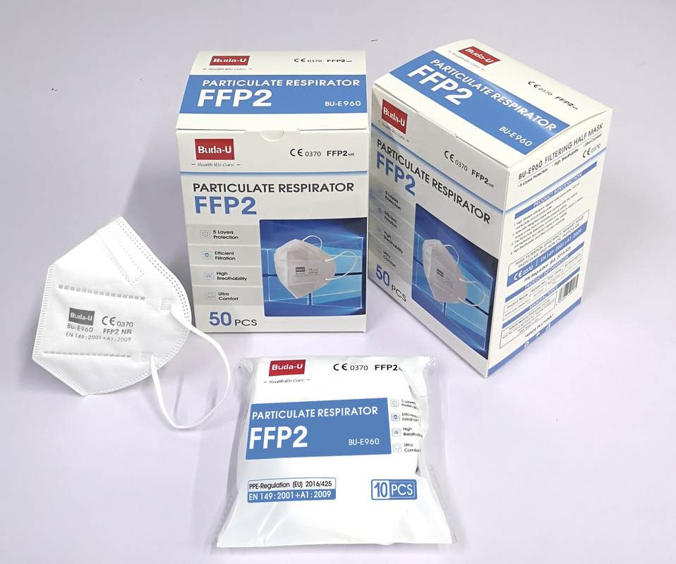 Respirador disponible de la mascarilla del gancho FFP2, mascarilla protectora, conforme a la regulación del PPE de la UE