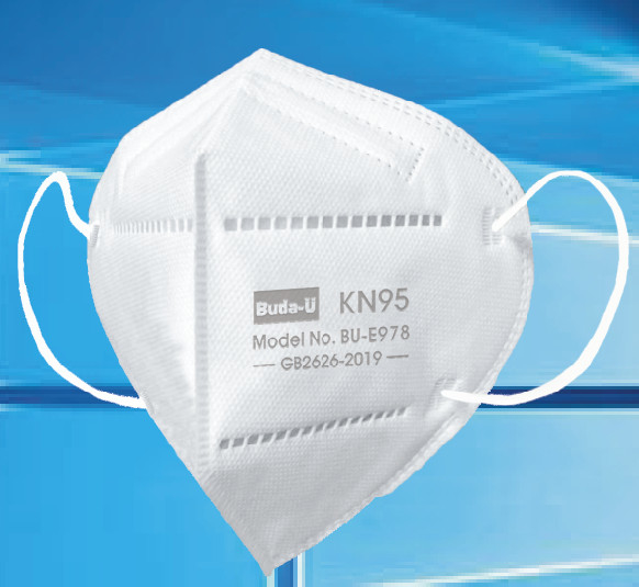 Mascarilla del respirador de BU-E978 KN95, 5 capas de la impresión de grabación en relieve del respirador de partículas protector del facial
