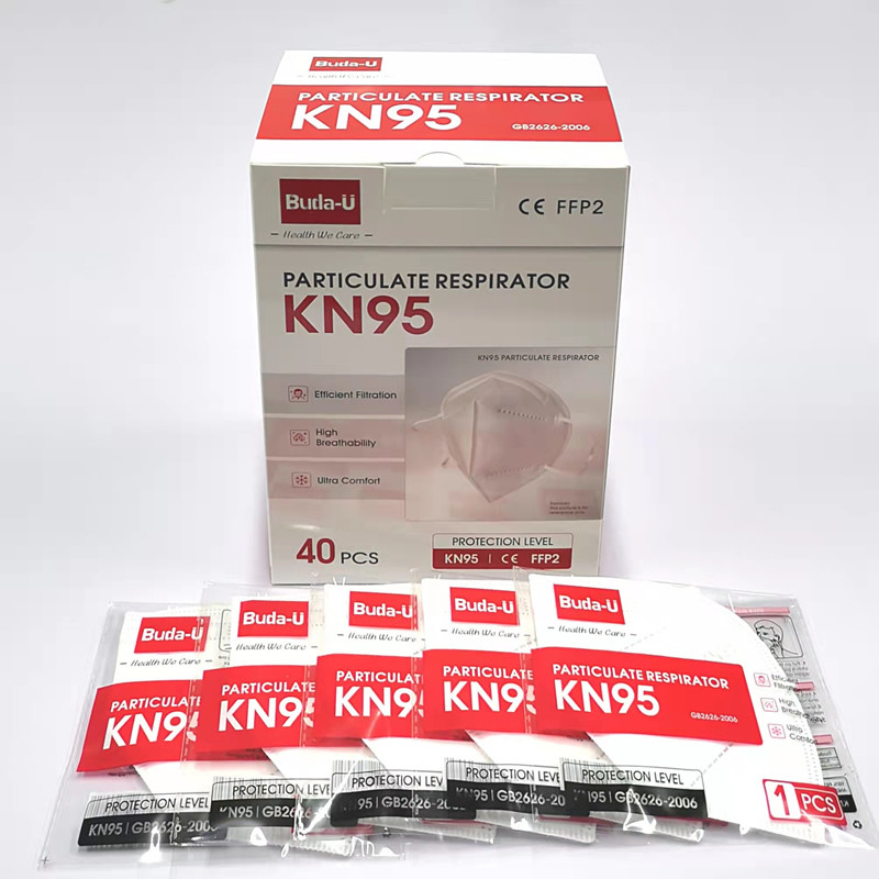 El respirador aprobado EUA KN95 enmascara GB2626-2019 el estándar 40pcs blanco