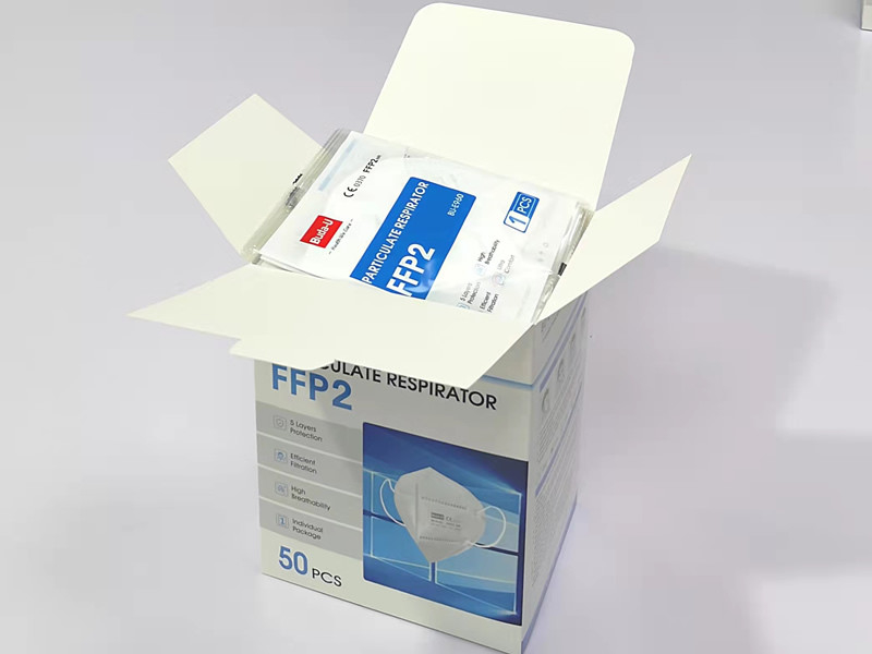 Adultos masculinos y femeninos FFP2 solo paquete 50pcs/Box del respirador de partículas