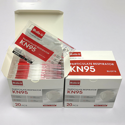 5 capas de KN95 del respirador del alto índice de filtrado de partículas de la mascarilla el 95%