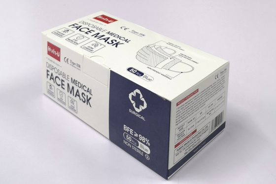 3 capas de la mascarilla no tejida quirúrgica, mascarilla protectora con ganchos, certificación del CE del FDA