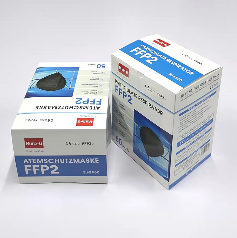 Respirador disponible FFP2, certificación de la mascarilla del CE 0370, regulación del PPE (UE) 2016/425, partículas que filtran la máscara