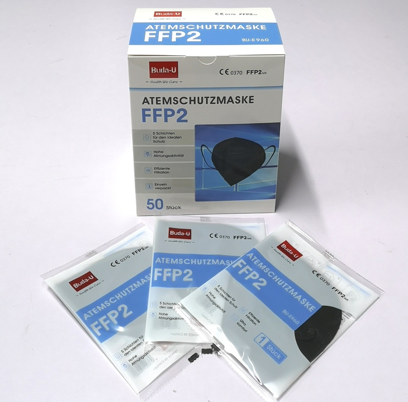 Mascarilla que embala alemana FFP2, partícula FFP2 que filtra la mascarilla de la media máscara FFP2 en Alemania